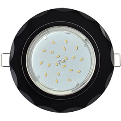 Встраиваемый светильник Ecola H4 5313 GX53 Чёрный FP53RCECH
