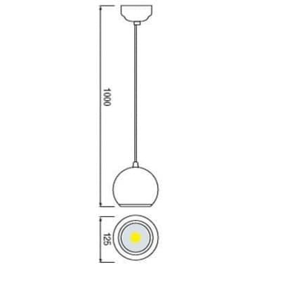 Подвесной светильник Horoz Astra 10W 6400K 020-001-0010 HL870LRED