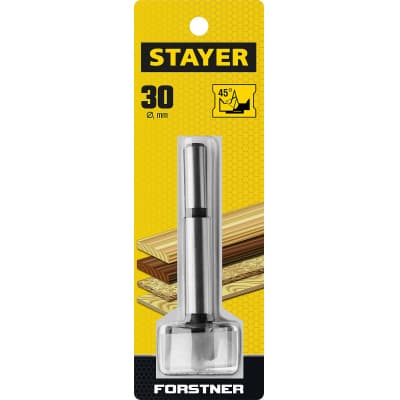 STAYER Forstner 30мм, сверло форстнера по дереву, ДСП 29985-30_z01
