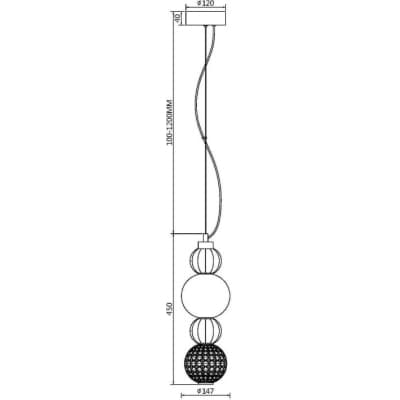 Подвесной светильник Maytoni Collar P069PL-L17G3K