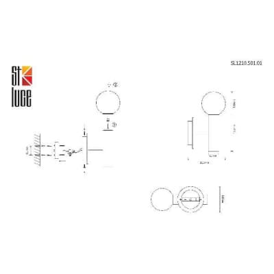 Бра Pietra SL1210.501.01 ST Luce