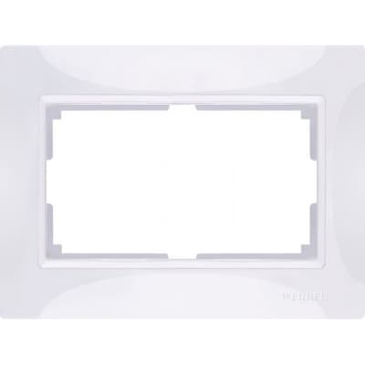 Рамка для двойной розетки Werkel Snabb basic WL03-Frame-01-DBL-white белый 4690389117008