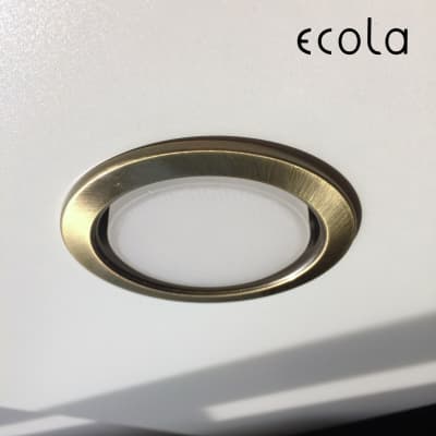 Встраиваемый светильник Ecola GX53 H4-GL черненая бронза FN53GLECB