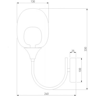 Бра Eurosvet Spritz 70218/1 латунь