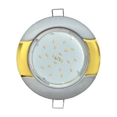 Встраиваемый светильник Ecola GX53 H4 9012 серебро-золото FQ71H4ECB