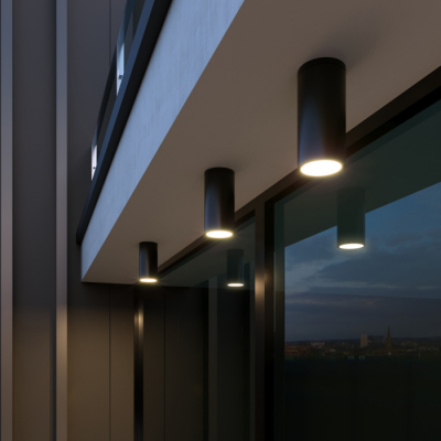 Потолочный светильник уличный Elektrostandard Light LED 35129/H черный