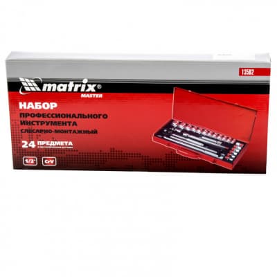 Набор шоферский с квадратом 1/2, 24 предмета Matrix Master 13582