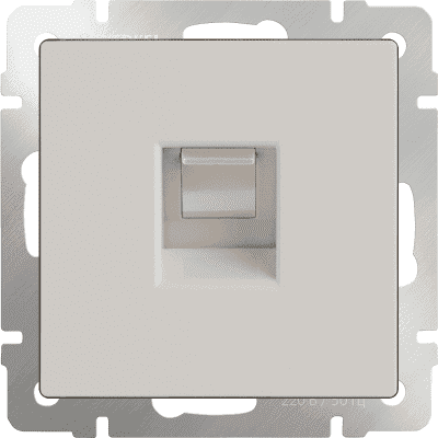 Розетка телефонная RJ-11 Werkel WL03-RJ-11-ivory слоновая кость 4690389046254