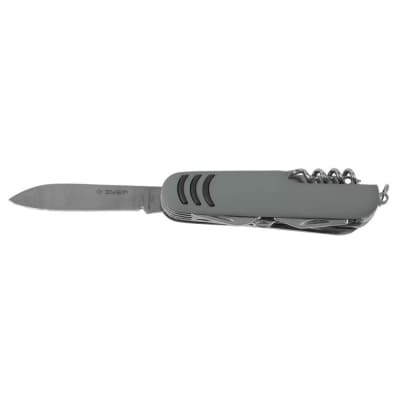 Нож ЗУБР многофункциональный 12 в 1, обрезиненная рукоятка 90 мм, 47780