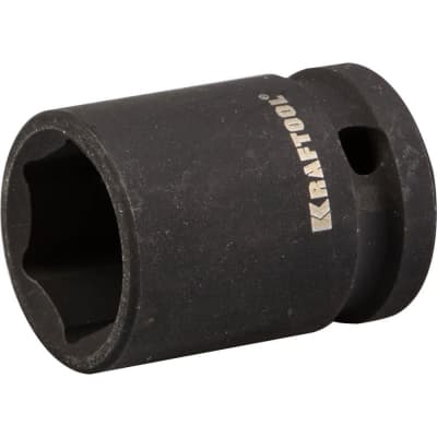 Торцовая головка ударная KRAFTOOL 1/2", 19 мм, Cr-Mo сталь, фосфатированная 27940-19_z01