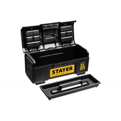 Ящик для инструмента TOOLBOX-24 STAYER 590 х 270 х 255, пластиковый 38167-24 Professional