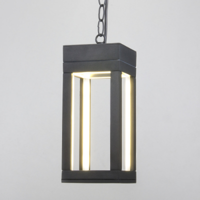 Уличный светильник подвесной Elektrostandard Frame 1528 TECHNO LED серый