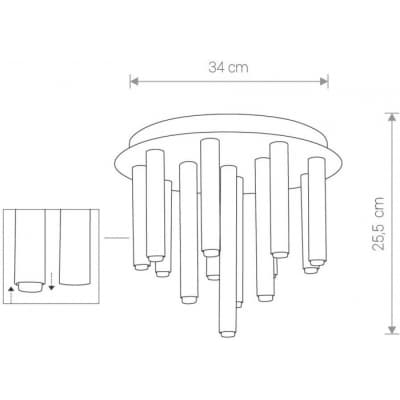 Потолочная люстра Nowodvorski Stalactite 8356
