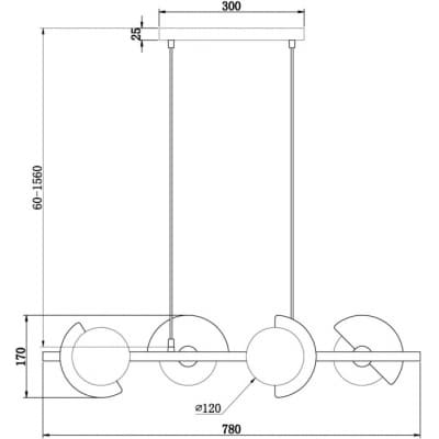 Подвесной светильник Freya Sepia FR5391PL-04CFL
