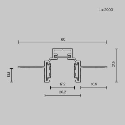 Шинопровод Maytoni Busbar trunkings Exility TRXM034-422B
