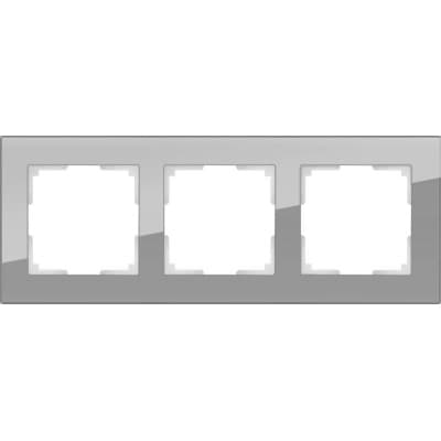 Рамка на 3 поста Werkel Favorit WL01-Frame-03 серый 4690389061271