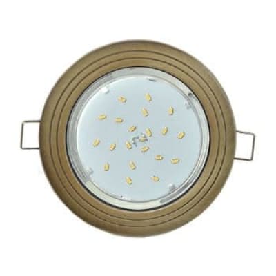 Встраиваемый светильник Ecola GX53 H4 9010 черненая бронза FN31H4ECB