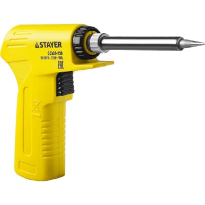 Электропаяльник STAYER 30-130 Вт, двухкомпонентная рукоятка Proterm 55308-130
