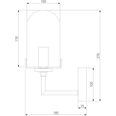 Бра Eurosvet Pluto 60156/1 хром