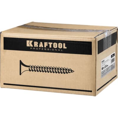 Саморезы гипсокартон-дерево KRAFTOOL 50 х 3.5 мм, 4 000 шт. 3005-50