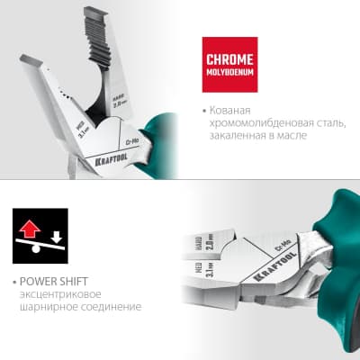 KRAFTOOL плоскогубцы комбинированые, 160 мм 22011-1-16_z01
