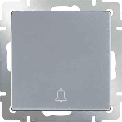 Кнопка звонка Werkel WL06-04-01 серебряный 4690389099823