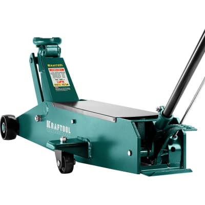 Домкрат подкатной гидравлический KRAFTOOL 10т, 160-560 мм, удлиненный High-Lift 43455-10