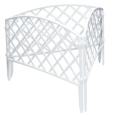 Забор декоративный Сетка, 24 х 320 см, белый, Россия, Palisad 65021