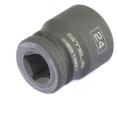 Головка ударная шестигранная, 24 мм, 1/2, CrMo Stels 13927