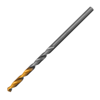 Сверло спиральное по металлу 2,5 x 57 мм, Р6М5, Golden Tip , 2шт. Denzel 718224