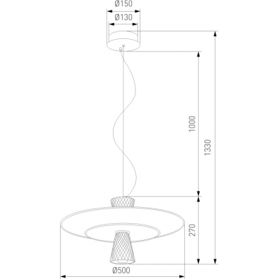 Подвесной светильник Eurosvet Titania 40029/1 LED/ белый