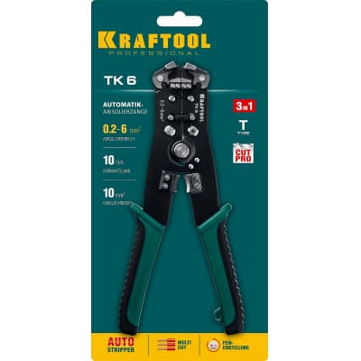 TK-6 стриппер автоматический многофункциональный , 0.2 - 6 мм2, KRAFTOOL 22635