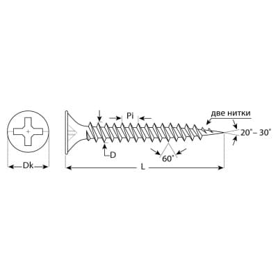 Саморез универсальный ЗУБР 4-300010-35-020