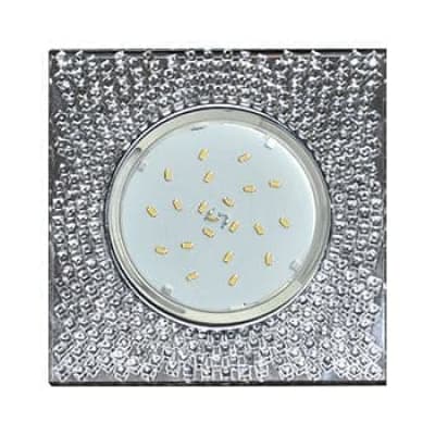 Встраиваемый светильник Ecola GX53 H4 5320 Glass хром/прозрачный FC53SGECB
