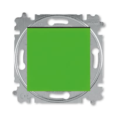 Выключатель 1-клавишный ABB EPJ Levit зелёный / дымчатый чёрный 2CHH590145A6067