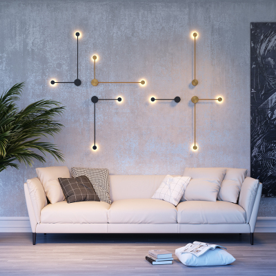 Настенный светильник Odeon Light Satellite 7008/10WL черный/металл/акрил LED 3000/4000K тумблер на корп. 10W 220V