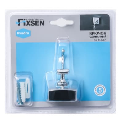 Крючок FIXSEN Kvadro одинарный (FX-61305F)