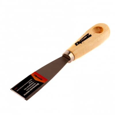Шпательная лопатка из углеродистой стали, 30 мм, деревянная ручка Sparta 852035