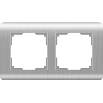 Рамка на 2 поста Werkel Stream WL12-Frame-02 серебряный W0022106