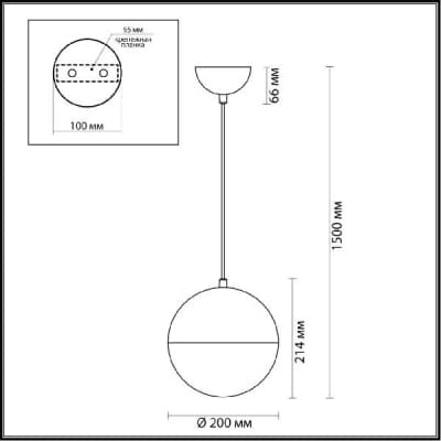 Подвесной светильник Odeon Light Pinga 4959/1A