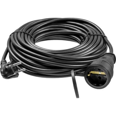 Удлинитель электрический силовой ЗУБР 20 м, 3500 Вт, 1 гнездо, IP44 55020-20