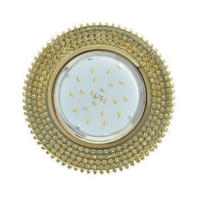 Встраиваемый светильник Ecola GX53 H4 5362 Glass золото/прозрачный FG53RGECB