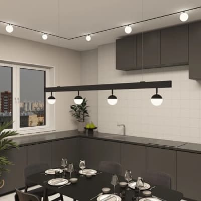 Трековый светильник Denkirs SMART MOON DK8055-BK
