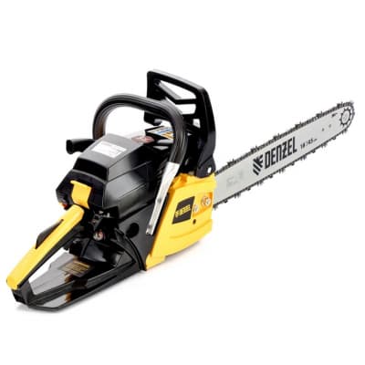 Пила цепная бензиновая DGS-5218, шина 45 см, 52 см3, 3,5 л.с., шаг 0,325, паз 1,5 мм, 72 звена Denzel 95233