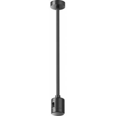 Крепление потолочное Medium 300мм с прямым коннектором питания Flarity черный Maytoni Accessories for tracks Flarity TRA158С-IPC1-B