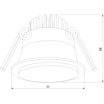 Точечный светильник Elektrostandard Mils 25010/01