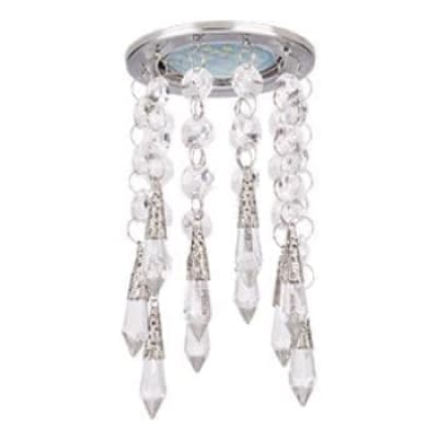 Встраиваемый светильник Ecola MR16 CR1005 GU5.3 Glass хром/прозрачный FL16RVECB