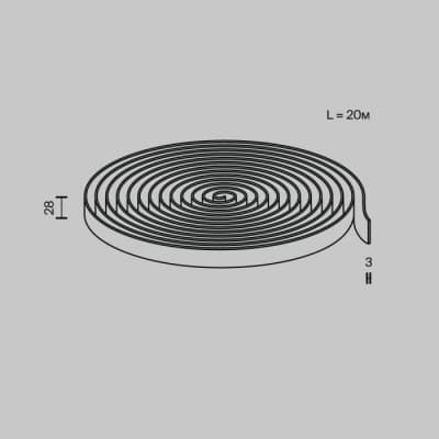 Шинопровод Maytoni Conductive textile tape Parity TRX130-1.20GR