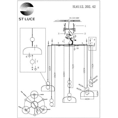 Подвесной светильник ST Luce Ode SL6112.202.42