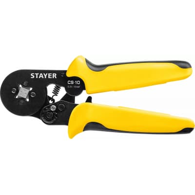 CS-10 пресс-клещи для втулочных наконечников 0.25 - 10 мм.кв, STAYER Professional 44447